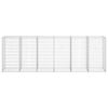 vidaXL Gabion Wall with Covers Galvanised Steel 300x50x100 cm