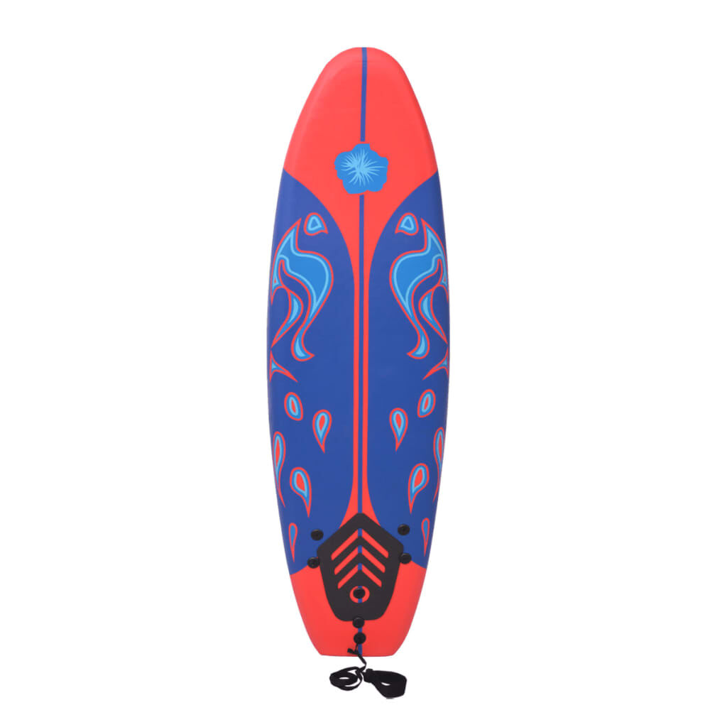 vidaXL Surfboard Blue and Red 170 cm