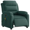 vidaXL Electric Massage Recliner Chair Dark Green Velvet