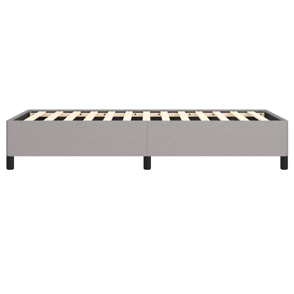 vidaXL Bed Frame without Mattress Light Grey 100x203 cm Twin XL Fabric