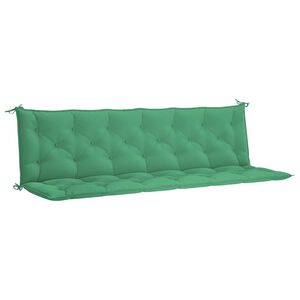 vidaXL Garden Bench Cushion Green 200x(50+50)x7cm Oxford Fabric