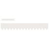 vidaXL Lawn Edgings 30 pcs White 100 x 0.5 x 15 cm Steel