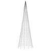 vidaXL LED Christmas Tree on Flagpole 1534 LEDs Warm White 500 cm