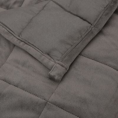vidaXL Weighted Blanket Grey 200x200 cm 13 kg Fabric