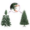 vidaXL Artificial Slim Christmas Tree with Stand 180 cm PVC