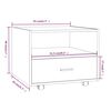 vidaXL Coffee Table High Gloss White 55x55x40 cm Engineered Wood