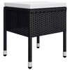 vidaXL 5 Piece Garden Dining Set Black