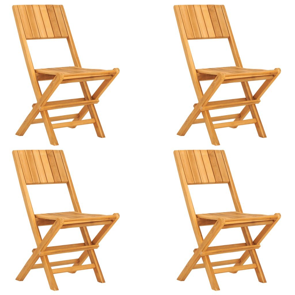vidaXL 5 Piece Garden Dining Set Solid Wood Teak
