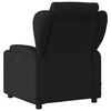 vidaXL Massage Recliner Chair Black Fabric
