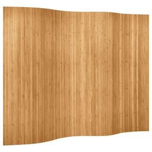 vidaXL Room Divider Bamboo Natural 250x165 cm