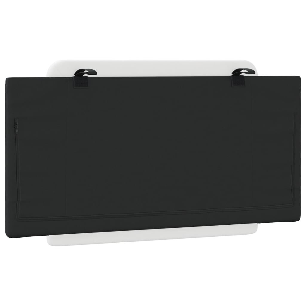vidaXL Headboard Cushion "Zadar" Black and White 100 cm Faux Leather