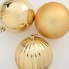vidaXL Christmas Bauble Set 3 pcs Gold Plastic
