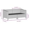 vidaXL 2 Piece Garden Lounge Set with Cushions Grey Poly Rattan