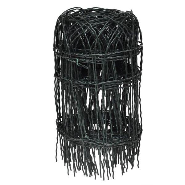 vidaXL Garden Border Fence Powder-coated Iron 10x0.4 m