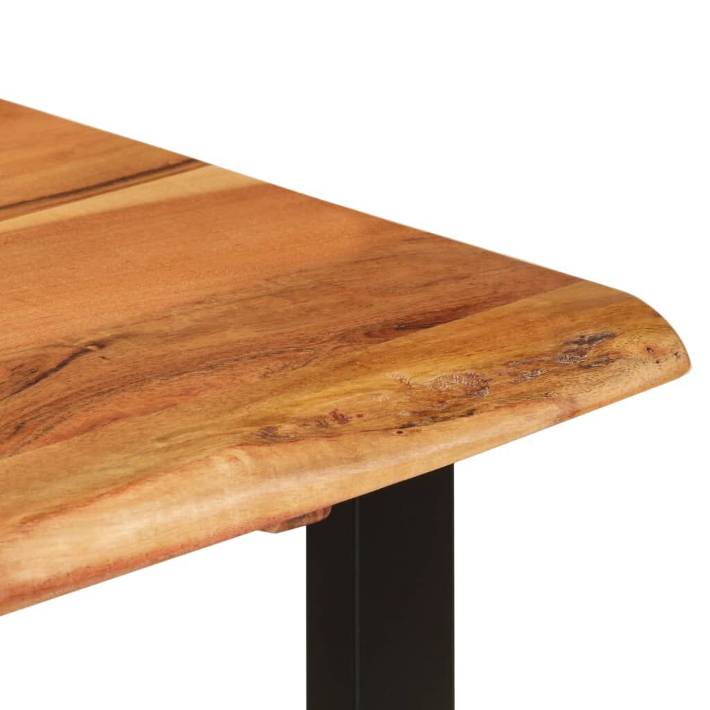 vidaXL Dining Table 110x50x76 cm Solid Wood Acacia