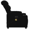 vidaXL Electric Massage Recliner Chair Black Fabric
