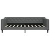 vidaXL Day Bed without Mattress Dark Grey 100x190 cm Fabric