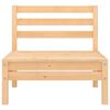 vidaXL Garden Middle Sofas 2 pcs Solid Pinewood