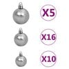 vidaXL Artificial Pre-lit Christmas Tree with Ball Set Green 240 cm
