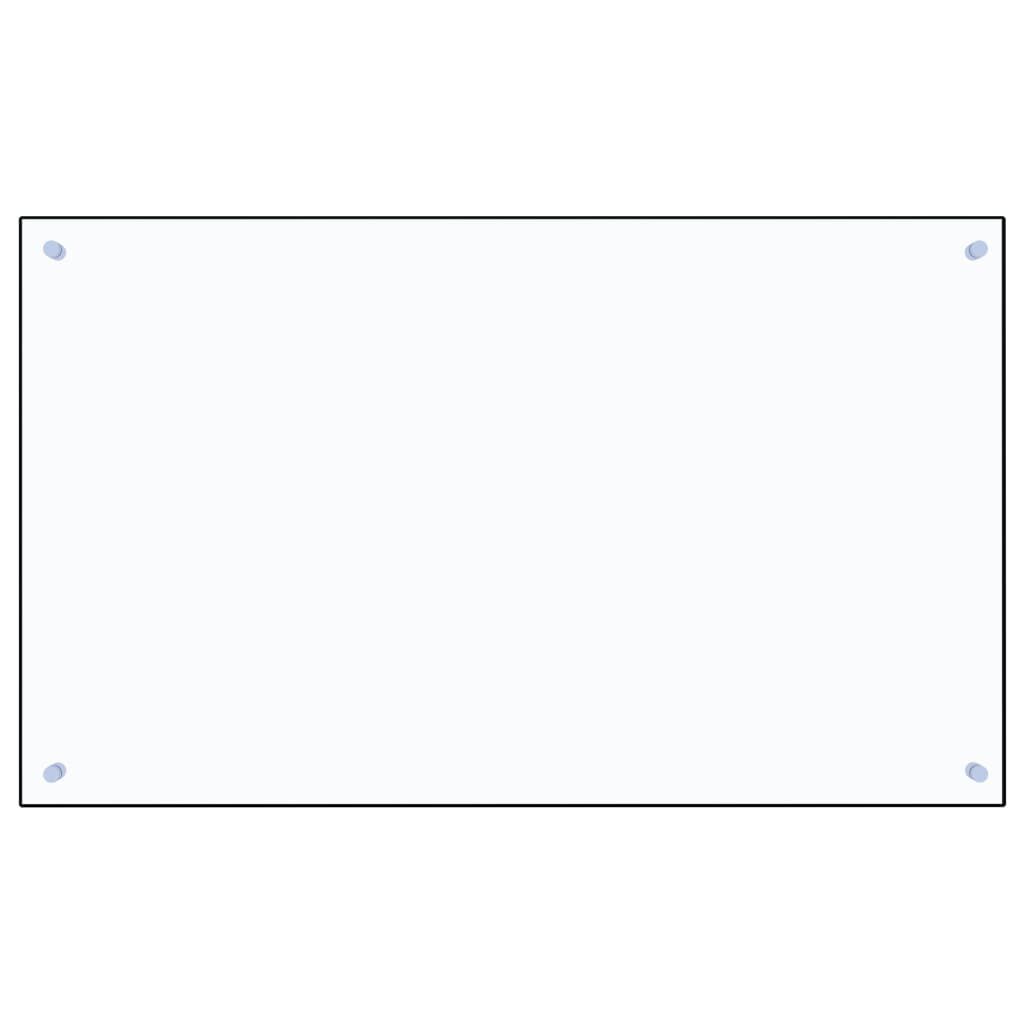 vidaXL Kitchen Backsplash Transparent 100 x 60 cm Tempered Glass
