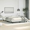 vidaXL Bed Frame without Mattress White Queen Faux Leather