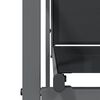 vidaXL 5 Piece Garden Dining Set Black Textilene and Steel