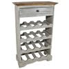 vidaXL Wine Rack Solid Mahogany Wood 55x23x85 cm