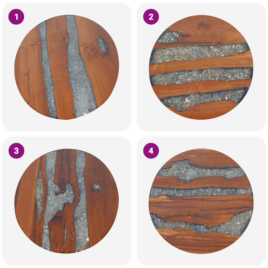 vidaXL Coffee Table Teak Resin 100x50 cm