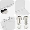 vidaXL Quick Release Toilet suitable for Seat White 44 x 36.4 x 3.4 cm Duroplast