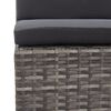 vidaXL 5 Piece Garden Sofa Set with Cushions Poly Rattan Grey