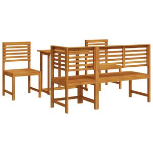 vidaXL Garden Bistro Set 5 pcs Brown Solid Acacia Wood