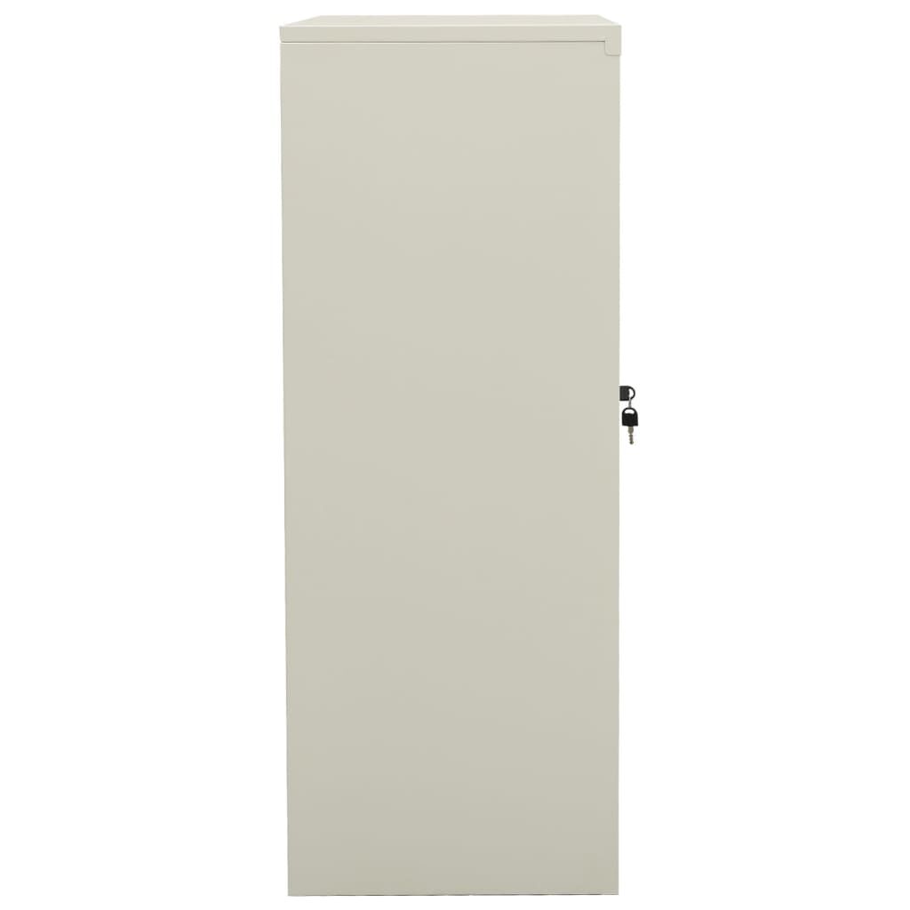 vidaXL Office Cabinet Light Grey 90x40x105 cm Steel