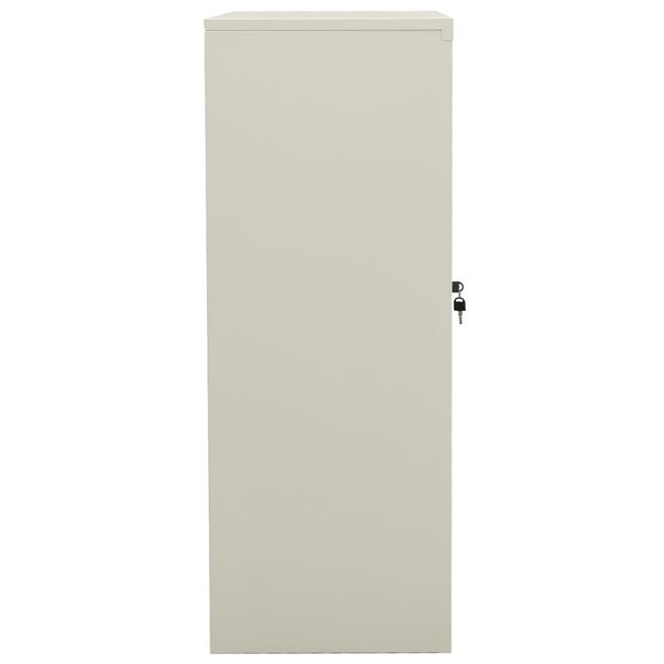 vidaXL Office Cabinet Light Grey 90x40x105 cm Steel