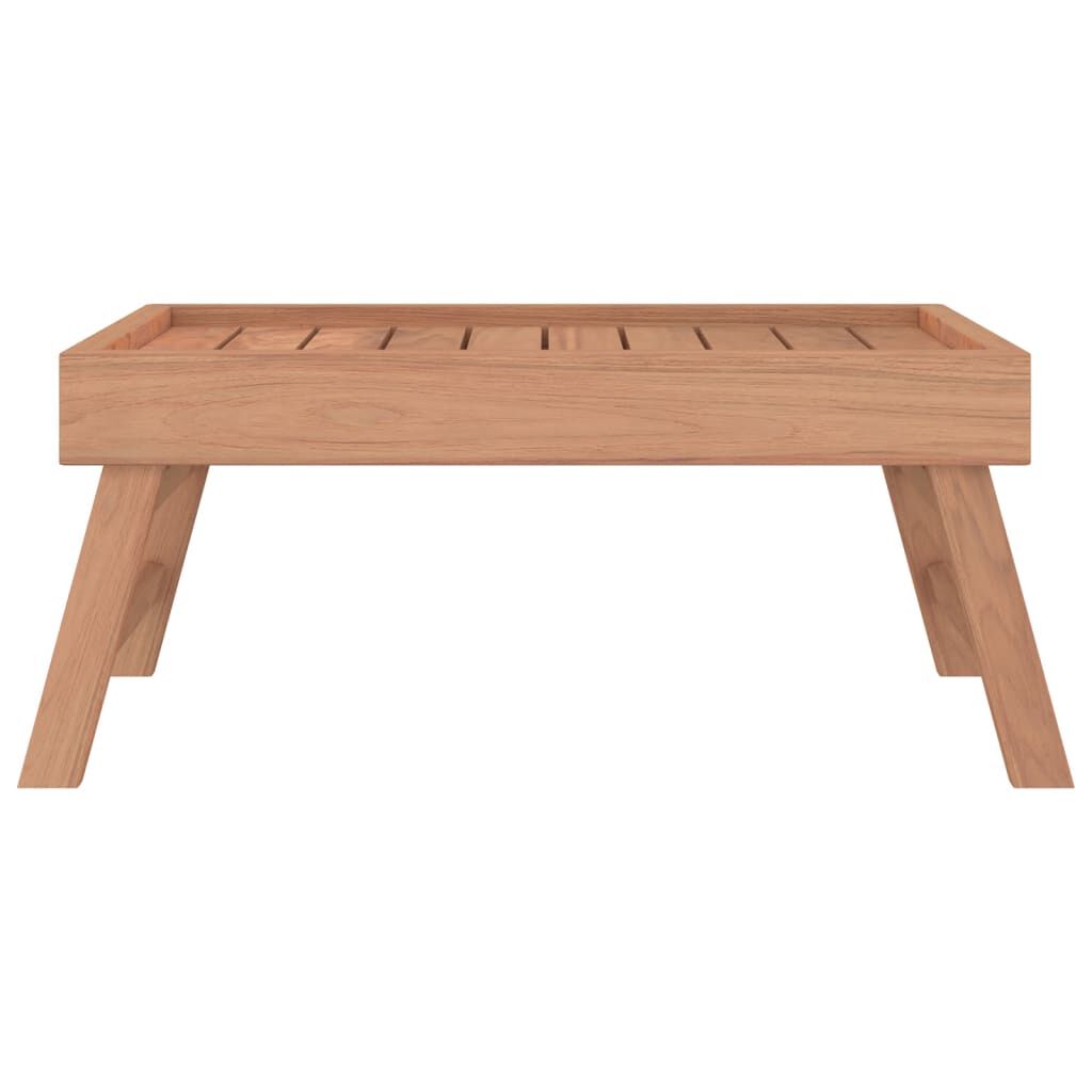 vidaXL Folding Tray 55x35x25 cm Solid Wood Teak