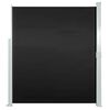 vidaXL Retractable Side Awning 160 x 500 cm Black