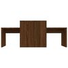 vidaXL Coffee Table Set Brown Oak 100x48x40 cm Engineered Wood
