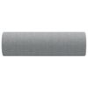vidaXL Throw Pillows 2 pcs Light Grey Ø15x50 cm Fabric