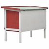 vidaXL Outdoor Rabbit Hutch 1 Layer Red Wood