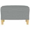 vidaXL Footstool Light Grey 60x50x41 cm Fabric