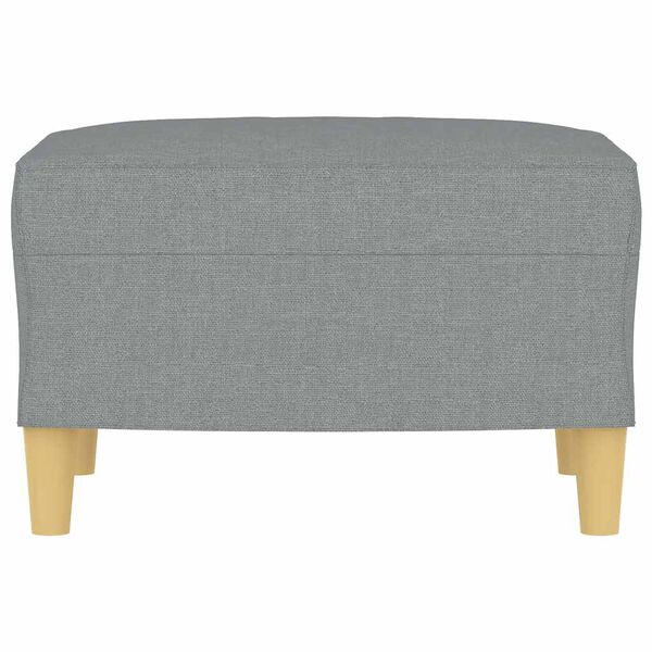 vidaXL Footstool Light Grey 60x50x41 cm Fabric