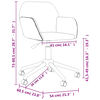 vidaXL Swivel Office Chair Black Fabric