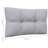 vidaXL 13 Piece Garden Lounge Set with Grey Cushions Pinewood