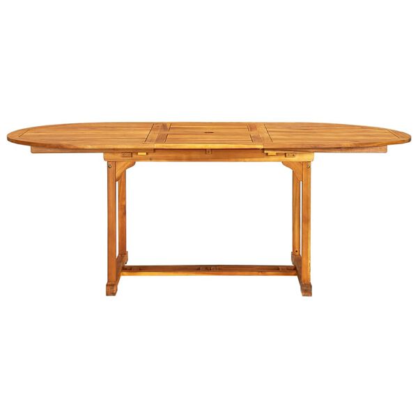 vidaXL 7 Piece Outdoor Dining Set Solid Acacia Wood