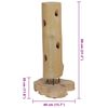 vidaXL Wine Rack for 8 Bottles 40x30x80 cm Solid Teak Wood