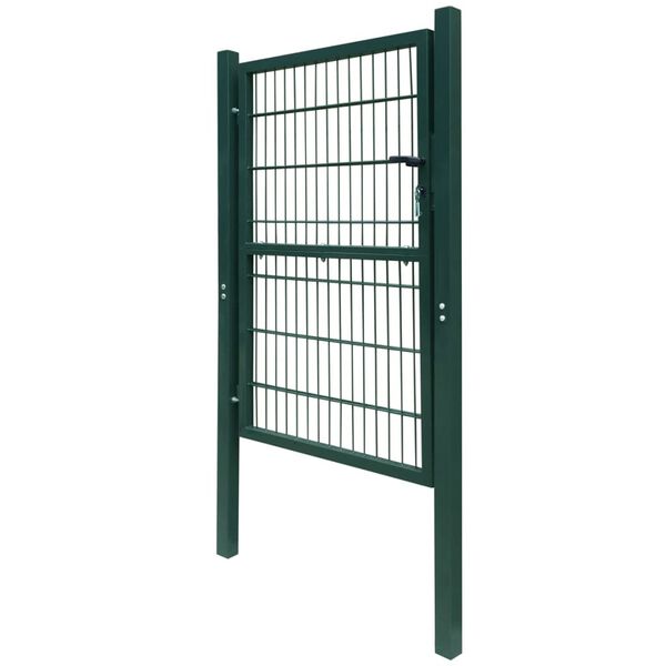 vidaXL 2D Fence Gate (Single) Green 100x120 cm