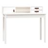 vidaXL Desk White 110x50x93 cm Solid Wood Pine