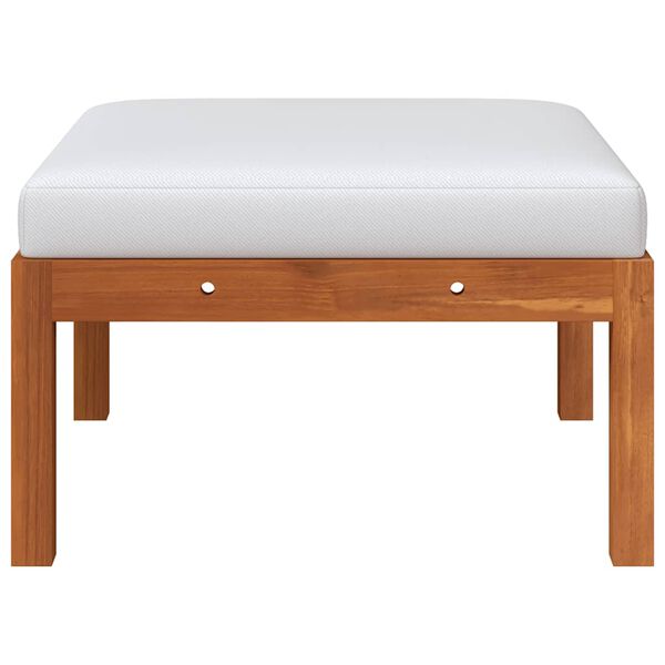 vidaXL 3 Piece Garden Lounge Set with Cushions Wood Acacia&Rope