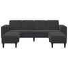 vidaXL Sofa Set Black Velvet