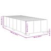 vidaXL Bed Frame without Mattress Light Grey Twin Fabric