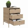 vidaXL Garden Storage Cabinet Beige 55x59x80 cm Poly Rattan